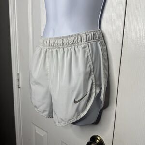 Nike Size S White Dri-Fit Running Athletic Shorts Built In Liner